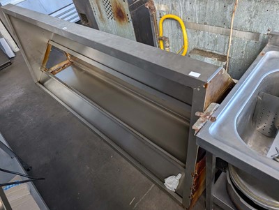 Lot 145 - 245cm stainless steel extractor hood canopy