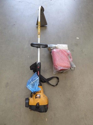 Lot 4053 - JCB petrol bent-arm garden strimmer with an...