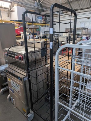 Lot 215 - 45cm black tray clearing trolley