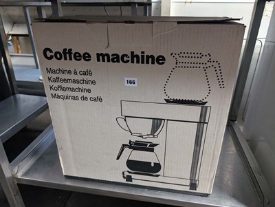 Lot 166 - VHH Novo Bravilor filter coffee machine with box