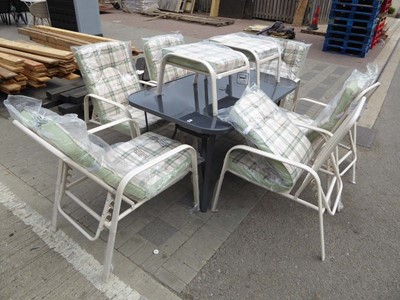 Lot 4145 - 9-piece garden set consisting of a...