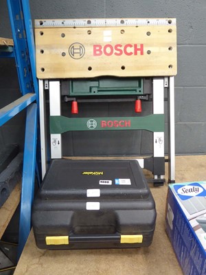 Lot 4080 - Bosch fold-up saw table and a McKeller 240...