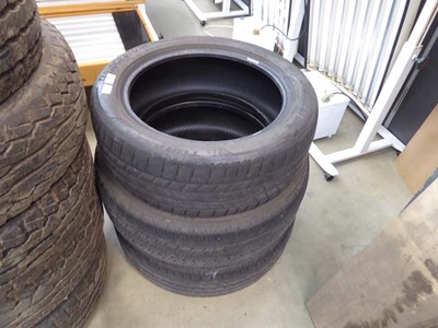 Lot 4111 - Three part-used tyres to include Bridgestone...