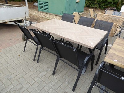 Lot 4163 - 7-piece garden set consisting of 6...