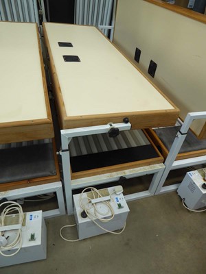 Lot 4113 - A Goldenlite sunbed with control panel box