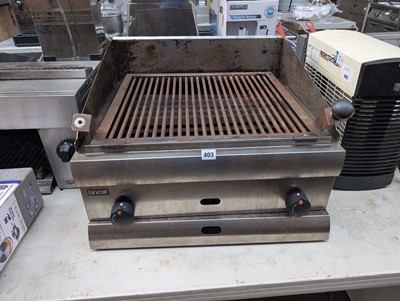 Lot 403 - 60cm gas Lincat 2 burner chargrill
