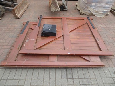 Lot 4176 - 2 large timber driveway gates, each approx....