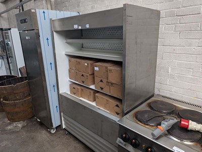 Lot 434 - 125cm open fronted multi-deck display fridge