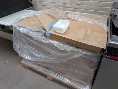 Lot 444 - Pallet of large quantity of takeaway plastic...