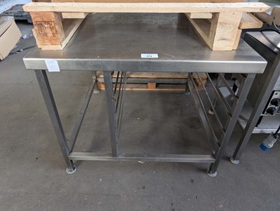 Lot 472 - 90cm low level stand with space for trays