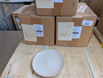 Lot 529 - 3 boxes of Nisbets 21cm plates (36 in total)