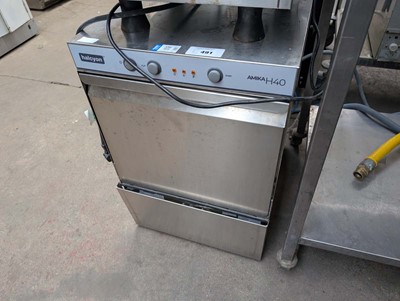 Lot 491 - 43cm Halcyon Amika 840 bench topped bottle washer