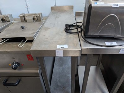 Lot 498 - 30cm stainless steel preparation table with...