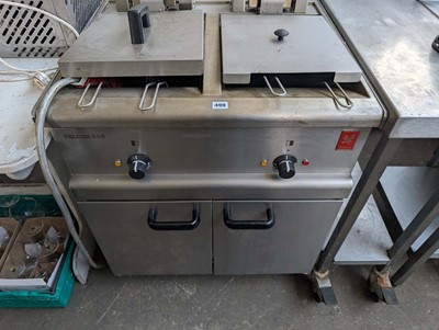 Lot 499 - 70cm Falcon electric twin tank fryer