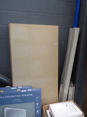 Lot 4232 - 2 bays of storage racking inc. 8 uprights,...
