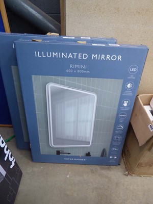 Lot 4233 - Roper Roads illuminated bathroom mirror (600mm...