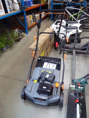 Lot 4245 - VonHaus scarifier and lawn aerator with 2...