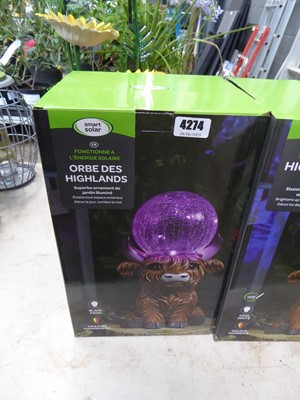 Lot 4274 - Smart Solar Highland Orb garden feature
