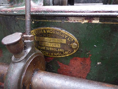 Lot 4291 - 1933 Ruston Hornsbury Stationary engine and...