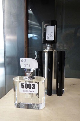 Lot 5003 - 2 glass scent bottles