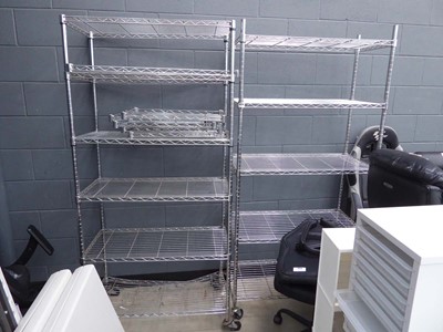 Lot 4374 - 2 catering style storage racks