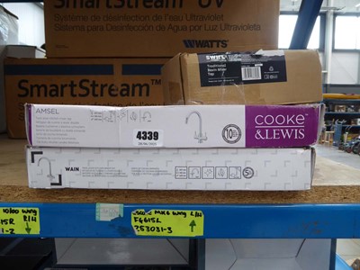 Lot 4339 - Swirl Traditional Basin Mixer tap and two...