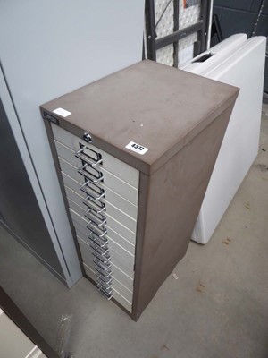 Lot 4377 - Triumph multi-drawer filing cabinet