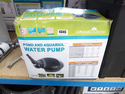 Lot 4345 - AllPondSolutions pond and aquarium water pump