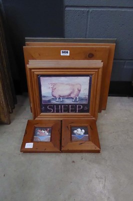 Lot 5036 - Quantity of stylised prints with livestock,...