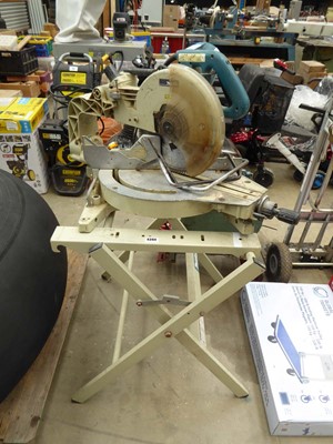 Lot 4394 - Makita 240V sliding compound mitre saw on stand