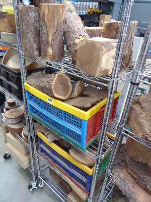 Lot 4434 - Quantity of various burr wood blanks contained...
