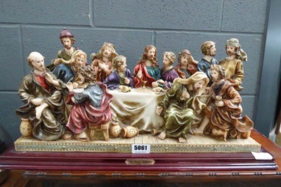 Lot 5061 - Resin figure of the Last Supper
