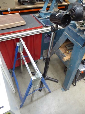 Lot 4445 - Adjustable Workzone stand and a metal fold up...