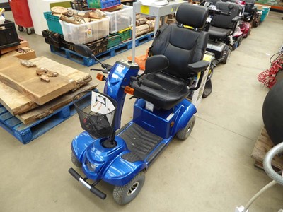 Lot 4405 - Blue mobility scooter with key and charger