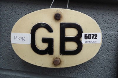 Lot 5072 - Painted GB sign