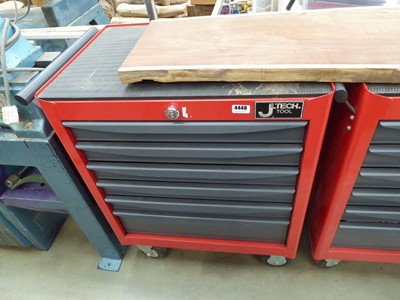 Lot 4448 - Jtech multi drawer mobile work shop tool box