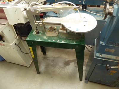 Lot 4450 - Record Power 240v scroll saw on stand