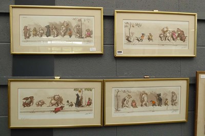Lot 5080 - 4 comical Parisian prints by Boris O'Klein...