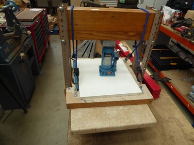 Lot 4460 - Scratch built press vice