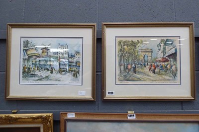 Lot 5086 - Pair of Parisian prints