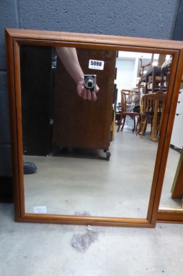 Lot 5090 - 2 mirrors in natural wood frames