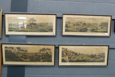 Lot 5091 - 4 framed and glazed hunting prints