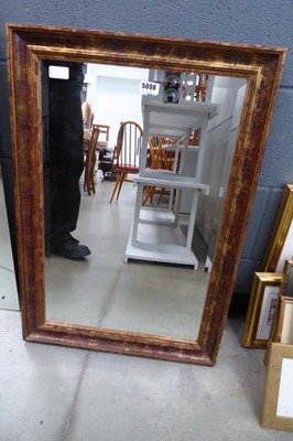 Lot 5098 - Rectangular bevelled mirror in painted frame