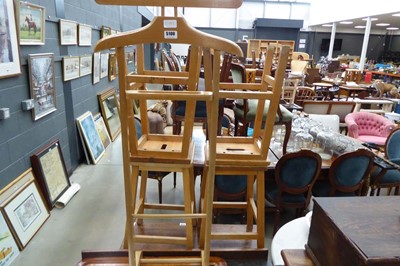 Lot 5100 - Beech gentleman's valet