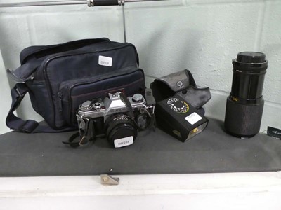 Lot 2095 - Canon AE1 camera with 70-210mm Canon lens,...