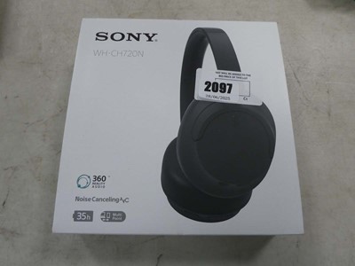 Lot 2097 - Boxed pair of Sony WHCH720N noise cancelling...