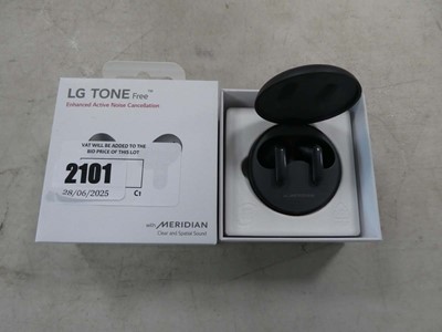 Lot 2101 - Boxed pair of LG Tone Free noise cancelling...