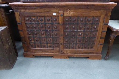 Lot 5105 - Jali double door storage cabinet