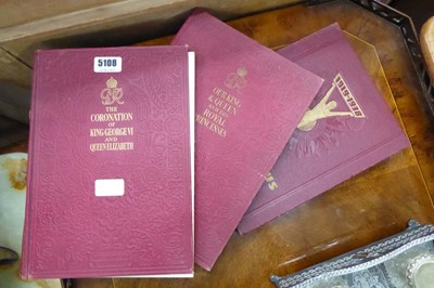 Lot 5108 - 2 coronation books and a book and title 'These...