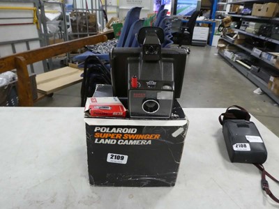 Lot 2109 - Polaroid super slinger land camera, boxed,...